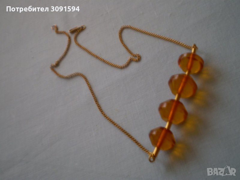 колие от пресован топен руски кехлибар, снимка 1