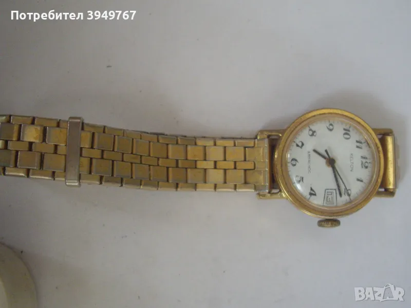 Стар позлатен дамски часовник, снимка 1