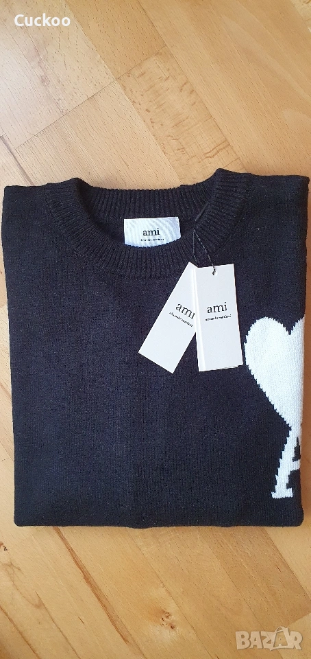пуловер AMI PARIS alexandre mattiussi, нов, снимка 1