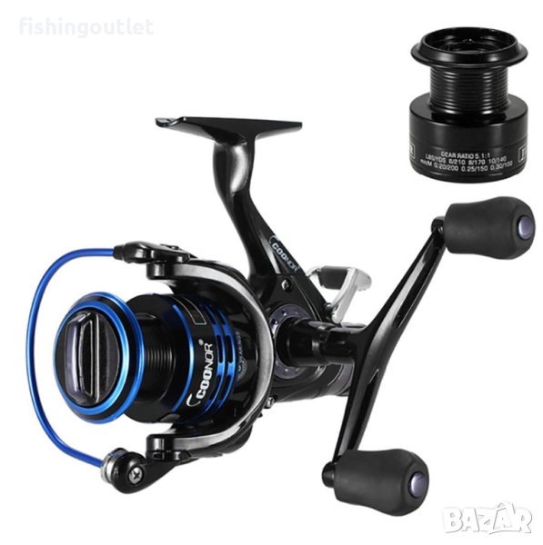 Макара за дъно и фидер - Coonor J12-50FR, 10 лагера, двоен аванс, снимка 1