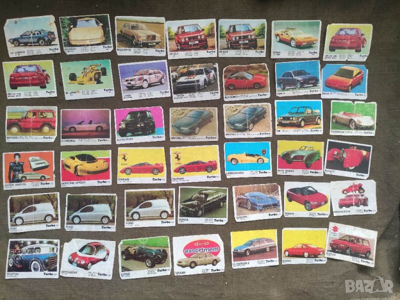 Продавам много картинки от дъвки  Турбо, снимка 1