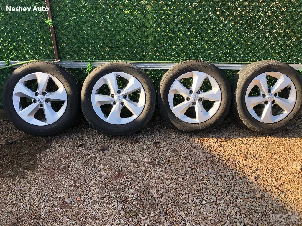 4бр. алуминиеви джанти с гуми от Nissan Qashqai 17 цола., снимка 1