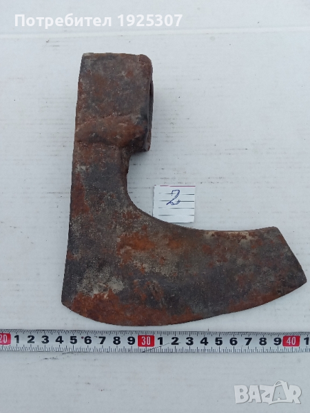 Брадва, топор, сатър. Ковани стари сечива. , снимка 1