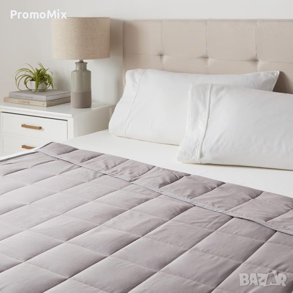 Одеяло с тежести 9 кг Amazon Basics Queen SU001 150х200см Юрган тежко Утежнено одеяло Антистрес, снимка 1