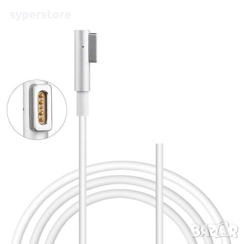 Кабел захранващ за лаптоп Macbook Magsafe1 L SS000118 Само кабелът от адаптера към лаптопа, снимка 1