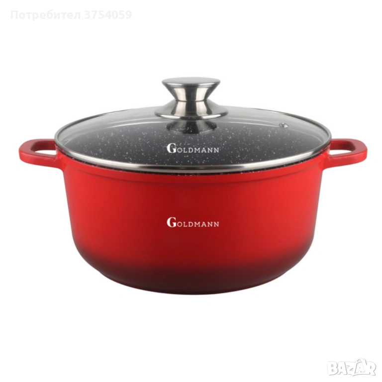 Тенджера Goldmann GM-7328R / GM-7324R, мраморно покритие, снимка 1