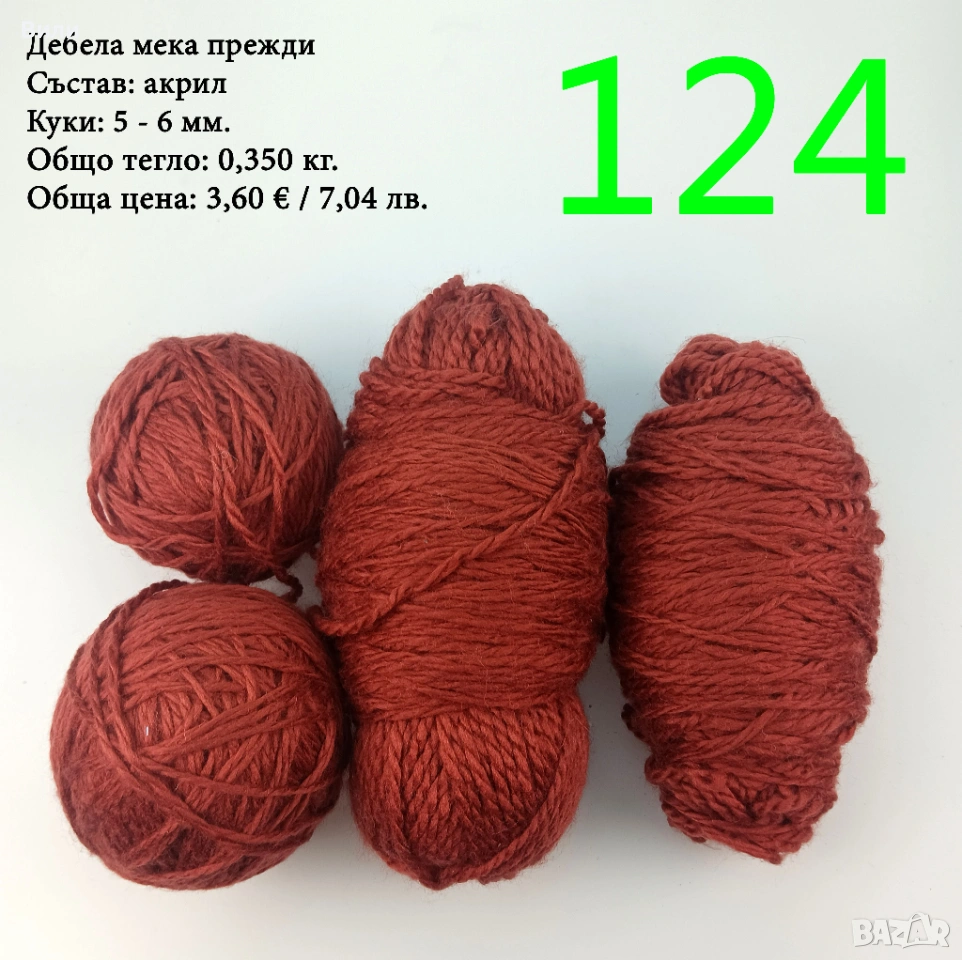 Евтини прежди в малки количества - нови и остатъци, снимка 1