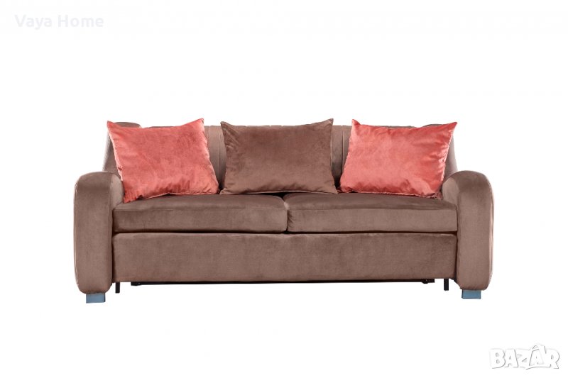 Разтегателен диван, Lancada, Кафяв, снимка 1