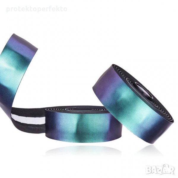 Светлоотразителна бандажна лента гюделин за кормило шосеен велосипед, снимка 1