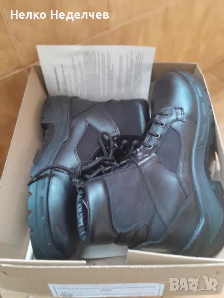 Продавам български кожени кубинки боти полуботушки, снимка 1