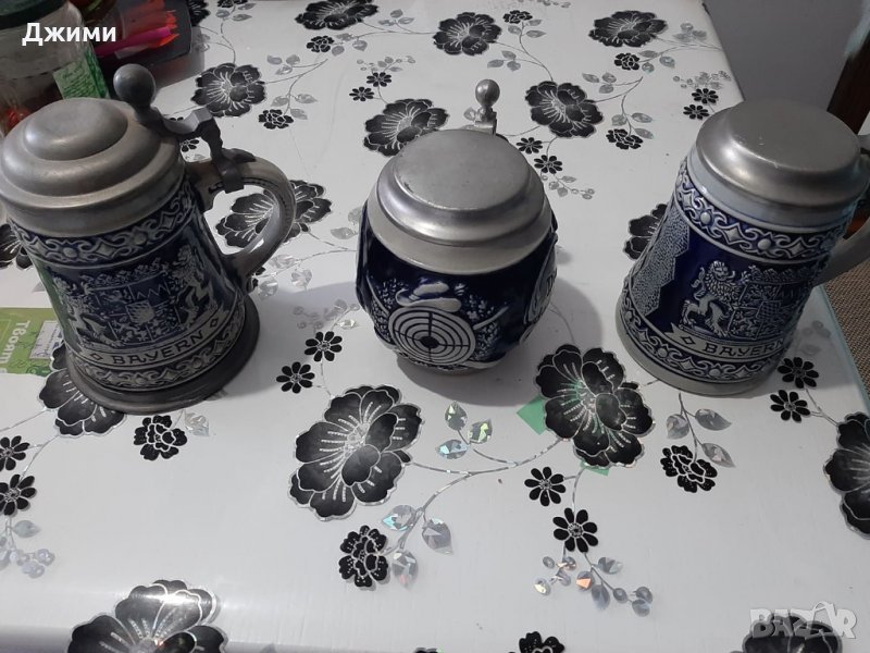 халби за бира от костен порцелан, снимка 1