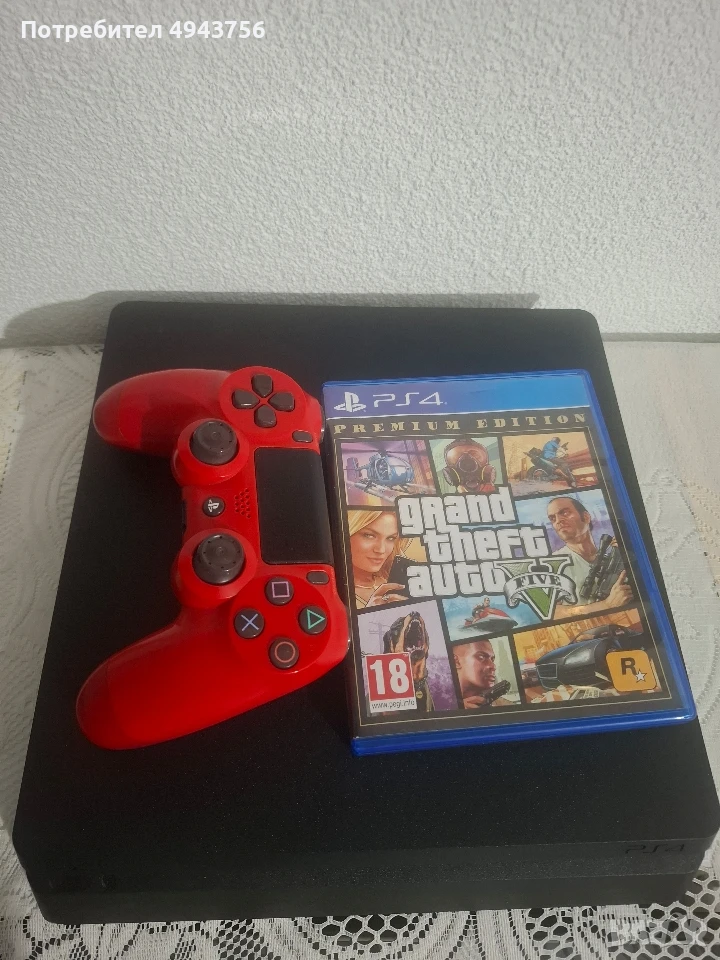 PlayStation 4 Slim 500GB в отлично състояние., снимка 1