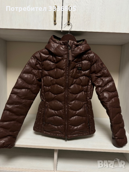 Кожено зимно яке, снимка 1