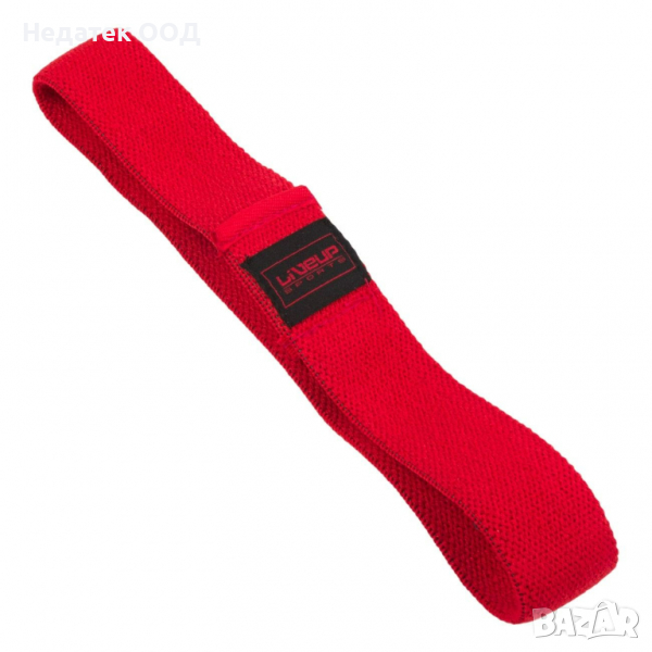 Ластик за упражнения LiveUp, 30х4 см, червен, снимка 1