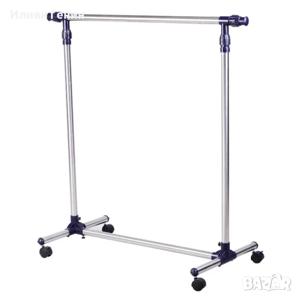 HOMCOM Закачалка за дрехи с колелца, снимка 1