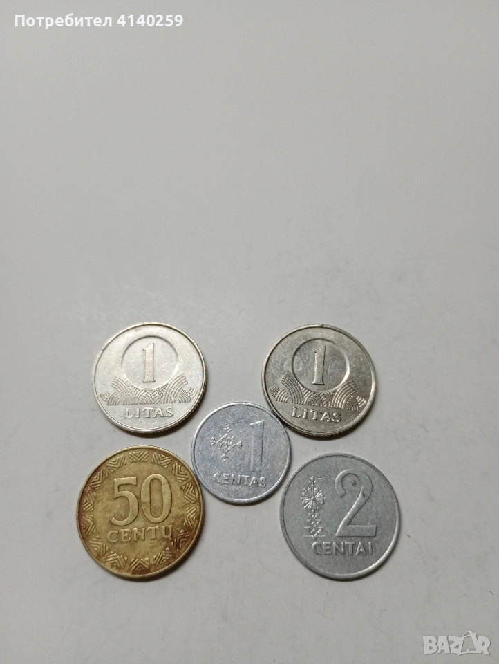 ЛИТВА МОНЕТИ 1 ЛИТ 2001-2002 Г , снимка 1