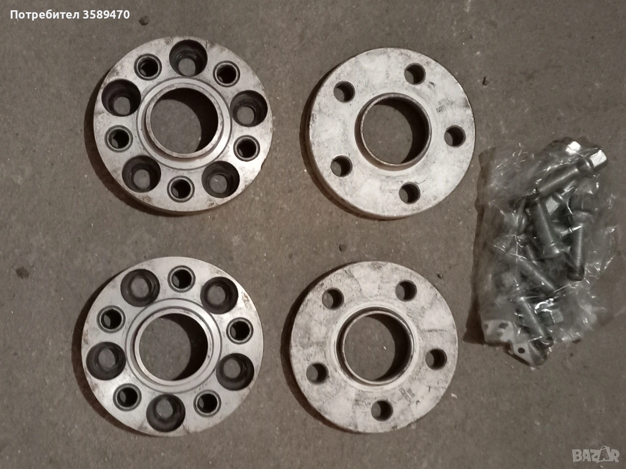 Фланци 5х100 алуминиеви , снимка 1