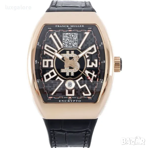 Мъжки часовник Franck Muller Vanguard Encrypto с автоматичен швейцарски механизъм, снимка 1