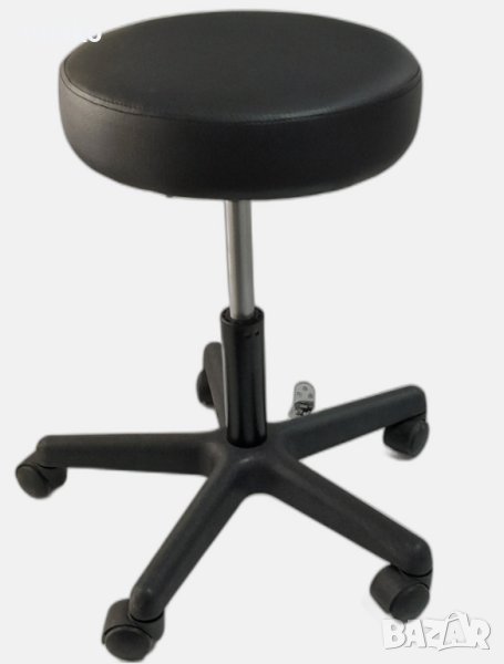 Рaботна козметична табуретка – черен цвят, снимка 1