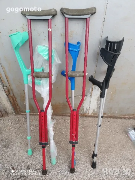 стари патерици, патерица, канадка, бастун , снимка 1