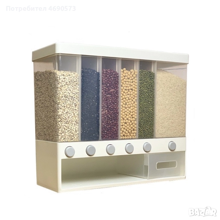 Дозатор за съхранение на зърнени храни и подправки, снимка 1