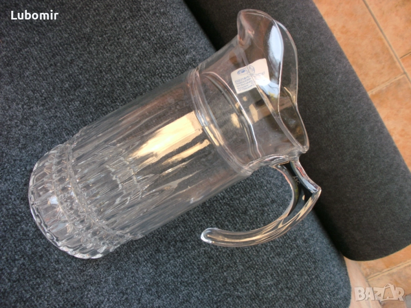 Стъклена голяма кана с уникален Арт дизайн - Нова !, снимка 1