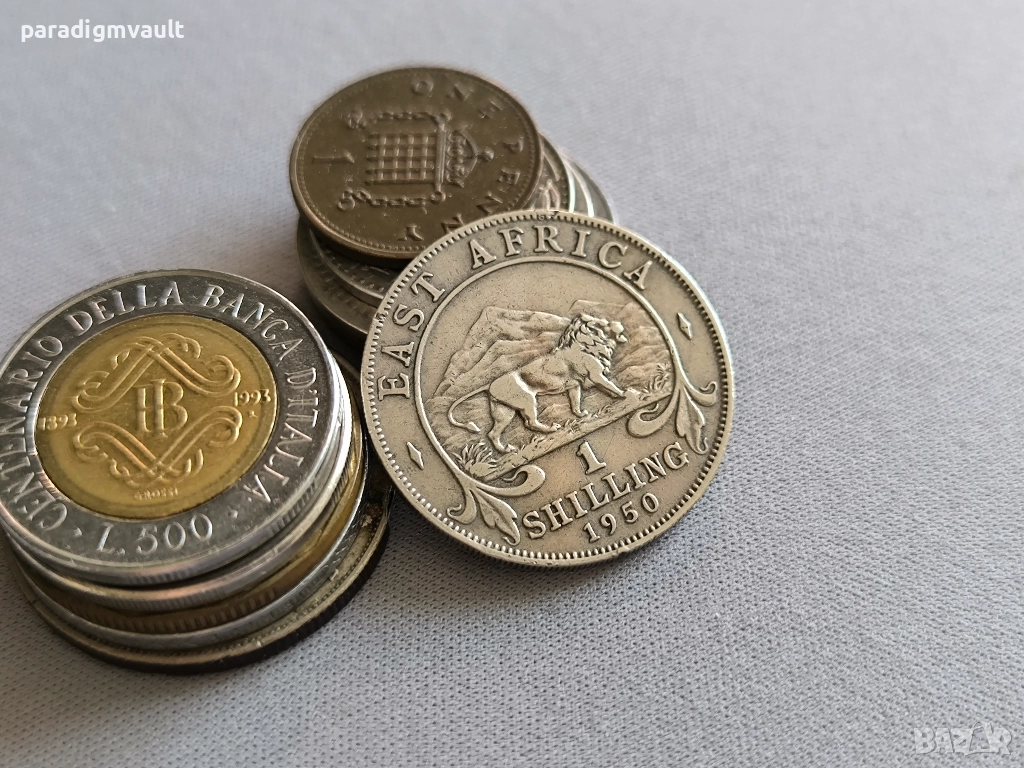 Монета - Източна Африка - 1 шилинг | 1950г., снимка 1