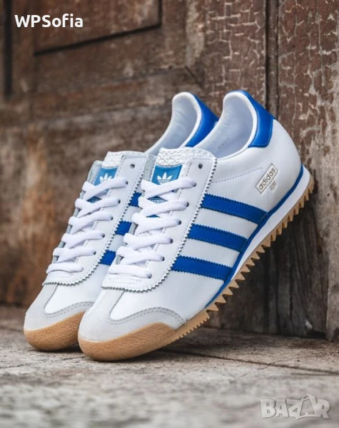 Adidas Originals ROM Leather White Blue Чисто Нови Ест Кожа UK8 / EU42, снимка 1