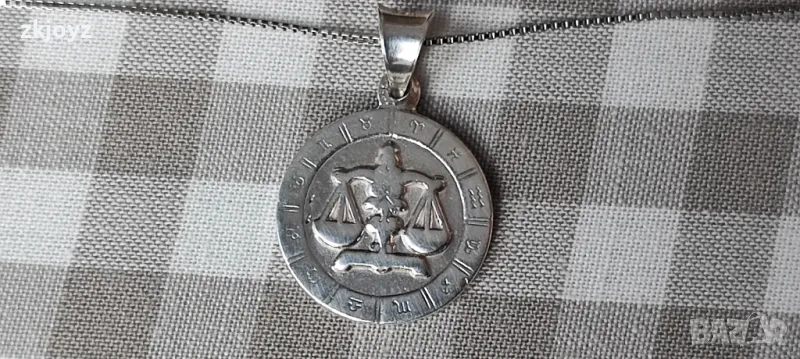 СРЕБЪРНО ВИСУЛКА ЗОДИЯ ВЕЗНИ 2.96 грама / ПРОБА 925 , снимка 1