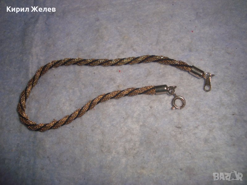 МНОГО КРАСИВА ФИНА ПОЗЛАТЕНА МЕТАЛНА РЕТРО АРТ ГРИВНА 28010, снимка 1