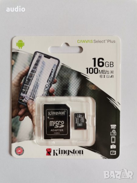 Карта памет Kingston micro SD 16 GB, снимка 1