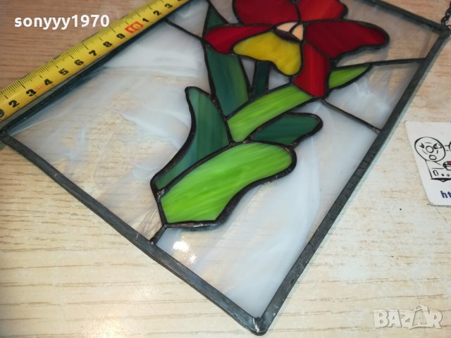 красив витраж с цвете 1601211843, снимка 8 - Колекции - 31447352