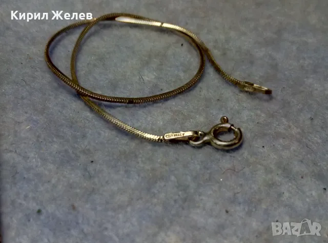 НЕЖНА МАРКОВА ИТАЛИАНСКА СРЕБЪРНА ГРИВНА СРЕБРО 925 INV ITALY 43933, снимка 6 - Гривни - 49757282