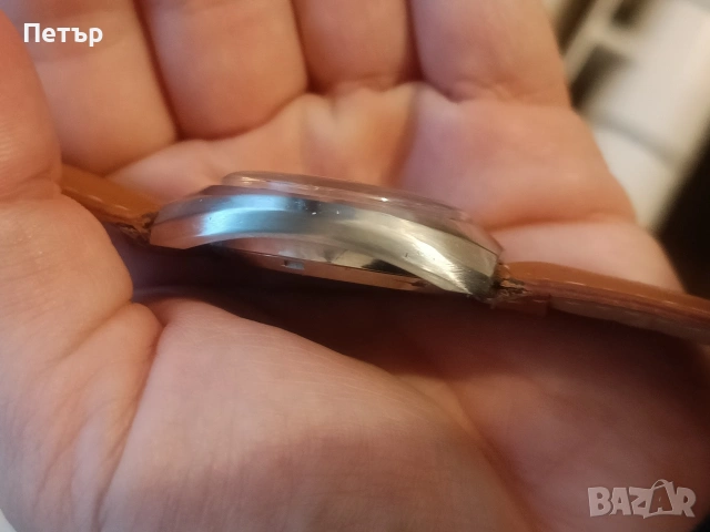 Мъжки автоматичен часовник Mirexal Superautomatic „Chocolate Sunburst“ – Swiss Vintage, снимка 5 - Мъжки - 53231228