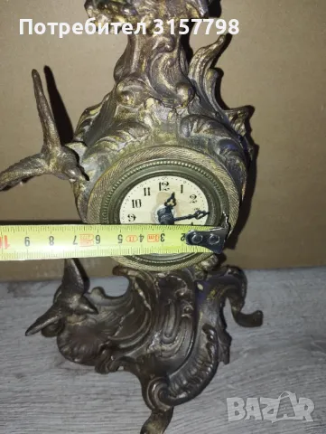 Настолен часовник рококо, снимка 4 - Антикварни и старинни предмети - 48080141