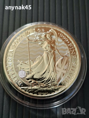 1 oz. Сребро Британия 2024г.
