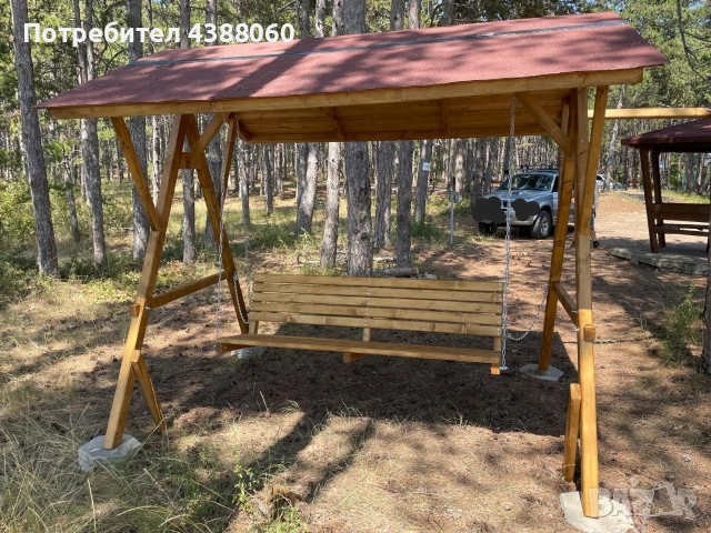 Градинска люлка, люлка на верандата, снимка 2 - Градински мебели, декорация  - 53262022