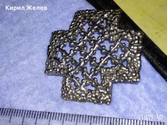 АЖУРЕН СРЕБЪРЕН ВИНТИДЖ - АРТ КРЪСТ МАРКОВО СРЕБРО 925 МАЙСТОРСКА ДИЗАЙНЕРСКА ИЗРАБОТКА 27661, снимка 14 - Колиета, медальони, синджири - 40575192