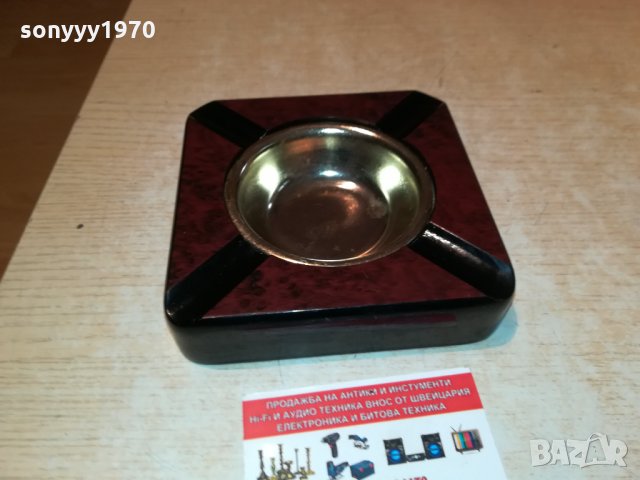 ПОРЪЧАН-ПЕПЕЛНИК-МАХАГОН И ЗЛАТО 1610211843, снимка 10 - Антикварни и старинни предмети - 34486250