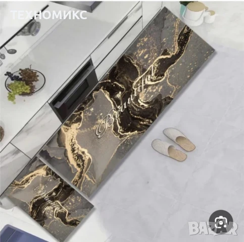 Комплект водоустойчиви противоплъзгащи постелки за кухня, различни цветове, снимка 18 - Пътеки - 43855064