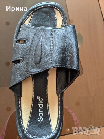 Мъжки чехли от изкуствена кожа, нови 41р, снимка 2 - Мъжки чехли - 31749167