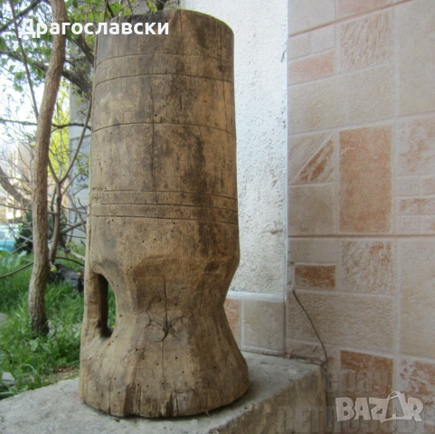много Стара дървена крина с дръжка, дървена мярка за обем, съд, снимка 17 - Антикварни и старинни предмети - 30159222