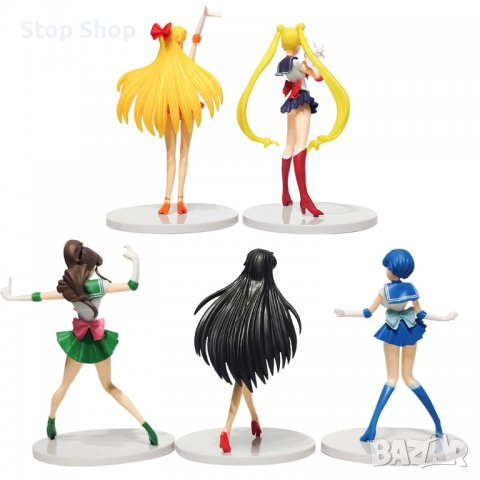 Sailor Moon аниме фигури Tsukino Usagi Kino Makoto Mizuno Ami Kawaii , снимка 2 - Колекции - 38094282
