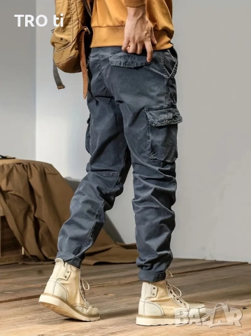 ⭐️Памучен Карго панталон XL есен-зима., снимка 2 - Панталони - 51595237