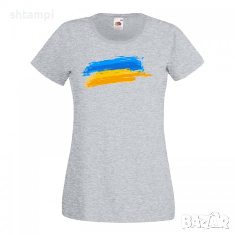 Дамска Тениска Ukraine Flag 1 спрете войната,подкрепям Укркайна,, снимка 3 - Тениски - 37213690