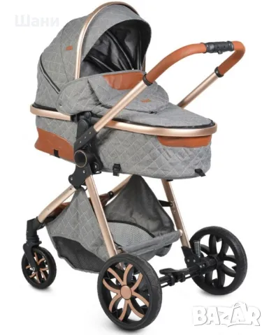 Комбинирана бебешка количка Moni - Alma, тъмносива

3в1, снимка 1
