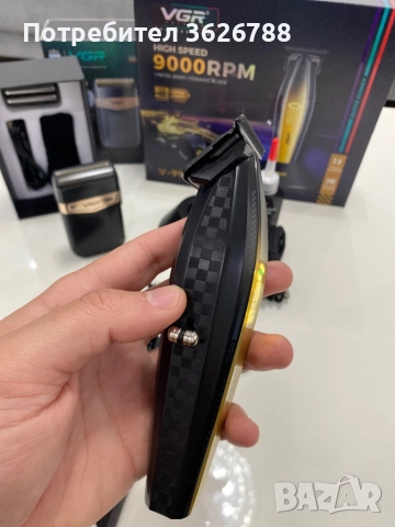 Тример+шейвър професионален комлект за постригване, снимка 4 - Фризьорски принадлежности - 52679023