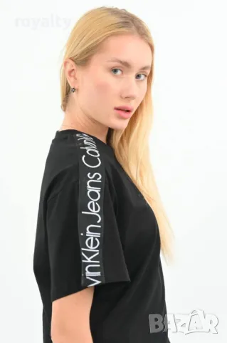 Calvin Klein дамска черна тениска , снимка 3 - Тениски - 49090094