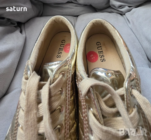 кецове Guess златен лак 37 и 1/2ра, снимка 5 - Кецове - 51735239