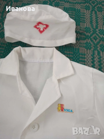 лекарска манта и шапка за млади лекари., снимка 4 - Образователни игри - 52684684